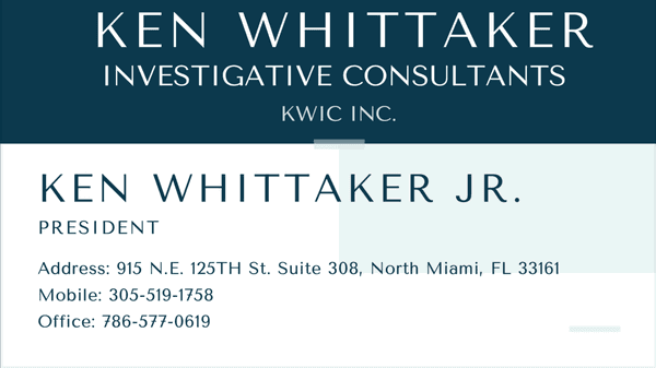 Ken Whittaker Investigative Consultants