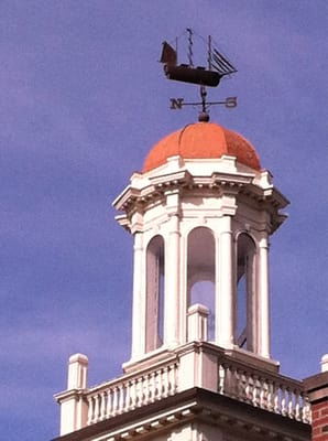 The top of the library.