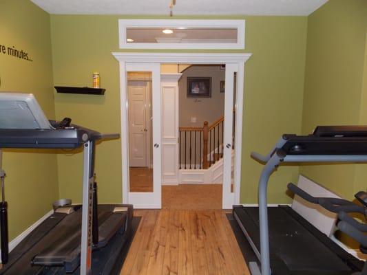 French Doors to the Exercise Room