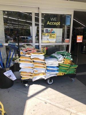 Soil and fertilizer on sale