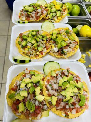 Tostadas de ceviche