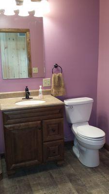 The barn bathroom