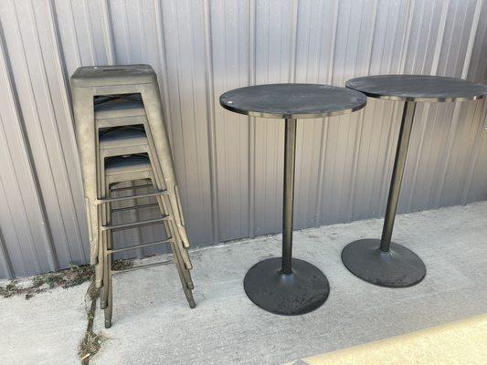 Bar tab and stools