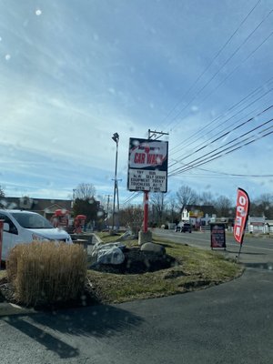 Outside the car wash