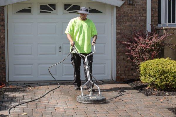 Wash your pavers to make them look brand new