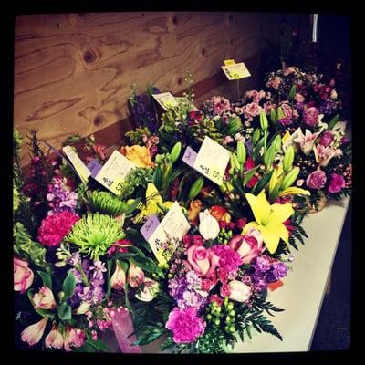 Mothers Day arrangements ready for delivery