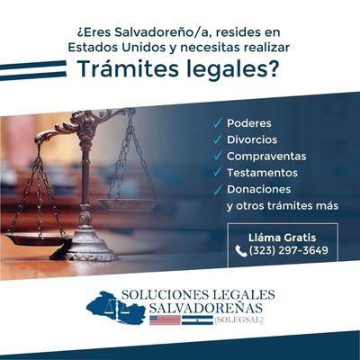 Trámites legales de El Salvador en Los Angeles y el resto de Estados Unidos