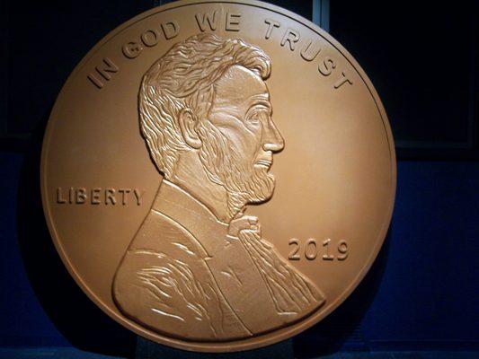 Life Sized Lincoln Penny