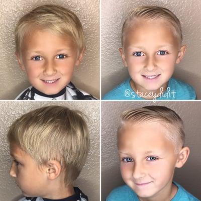 Before and after children's cut