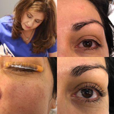 Lash lift. Before and after.