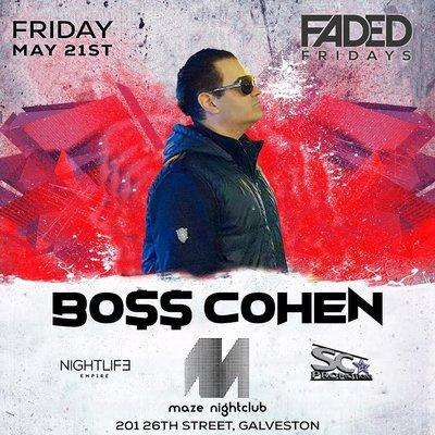 Grand Opening FADED FRIDAYS
 Friday May 21st!
 5 Room Nightclub in the Heart  of Downtown Galveston
 @mazenightclubgalveston