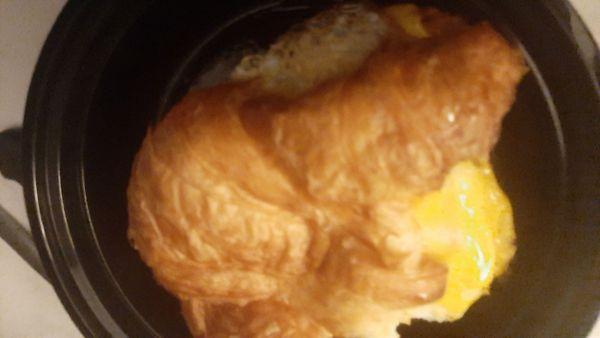 Bacon egg croissant