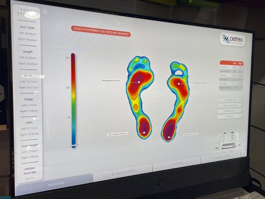 Analyzer for the feet