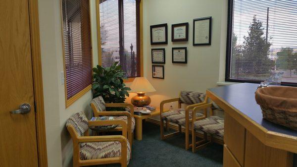 Reception area in Grand Junction, Colorado office of Tax Edge