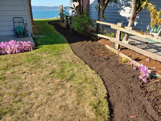 Compost/Mulch install