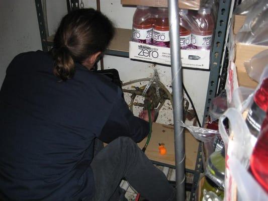 This is a  1/2" RPBA  backflow preventer on a carbonated dispenser at a gas station in Seattle's Ballard neighborhood.