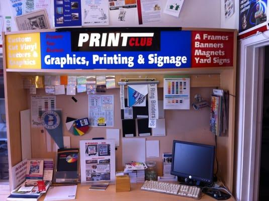 We're a Full Service Print Shop that also cuts vinyl for a wide variety of signs!