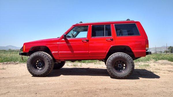 Cut and fold on an XJ