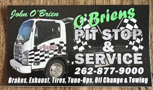 O'Briens Pit Stop & Service