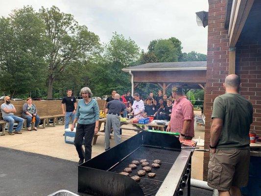 One of many cookouts we hold with local youth organizations throughout the year.