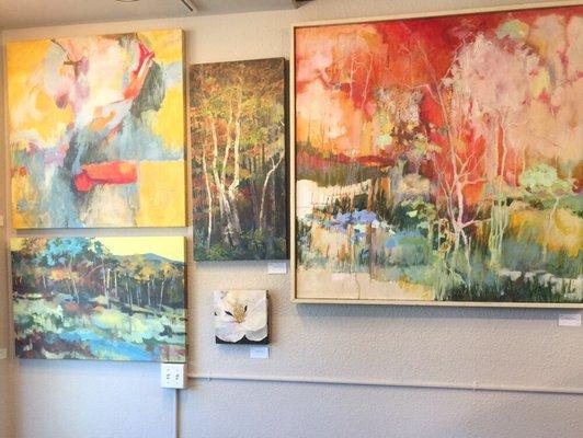 Abstract Acrylic paintings by Marquita Hunt