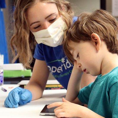 Toddler with autism in our Scottsdale, AZ autism treatment center