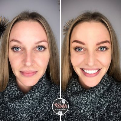 Microblading can provide symmetry to uneven brows.