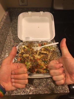 Thumbs up for portion size comparison.