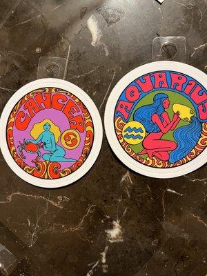 Groovy stickers I bought - created by a local artist!