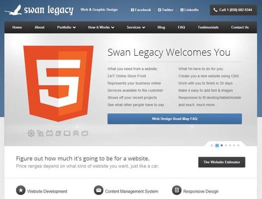 Swan Legacy Web Design