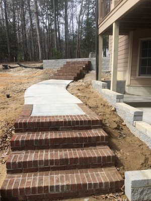 steps and sidewalks