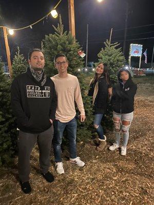 Kids found their tree quick!