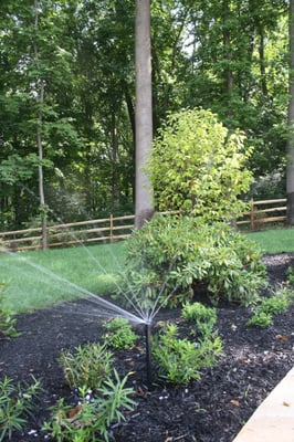 Burkholder - An underground sprinkler system installed by Burkholder's irrigation division 'Sir Sprinkler'