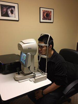 Our Topographer is used to monitor our Orthokeratology patients throughout the treatment process.  It is also used for LASIK patients.