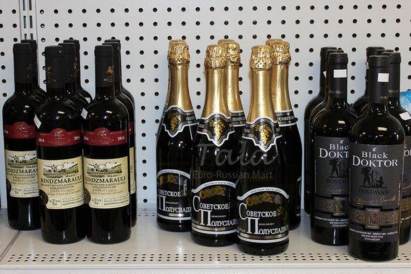 Wines from Georgia and Moldova as well as the traditional Soviet champagne are very popular among the local expat community.