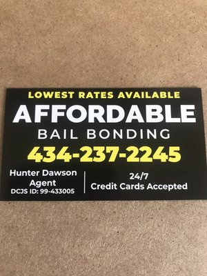 Bail Bonds Service Business Card