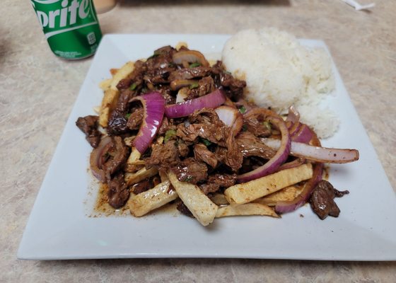 Lomo saltado (no tomato) really good