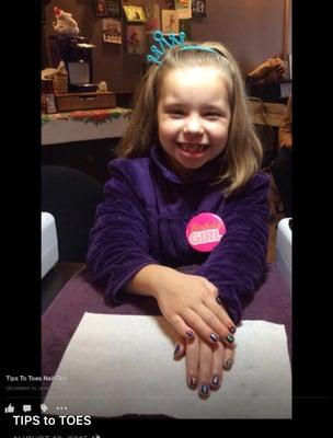 Brynn's 8th Birthday Mani