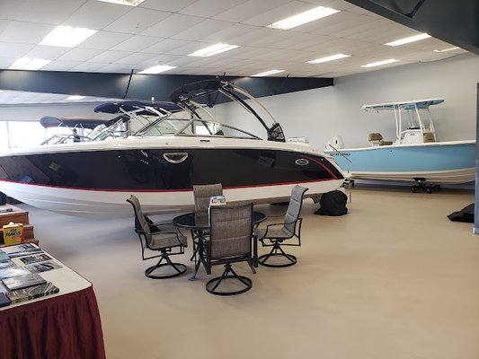 Cobalt and EdgeWater boats for sale at Causeway Marine at All Seasons Marina showroom in Marmora, NJ.