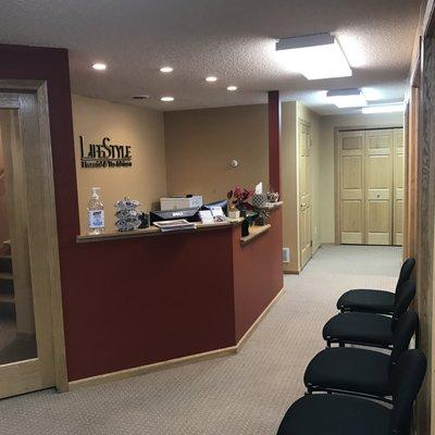 LifeStyle Tax & Accounting Services Reception Area in Maple Grove, MN.