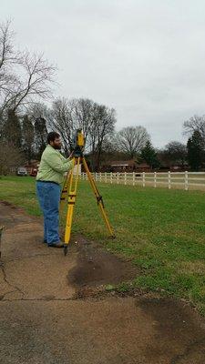 Setting up a 1 second robotic total station.