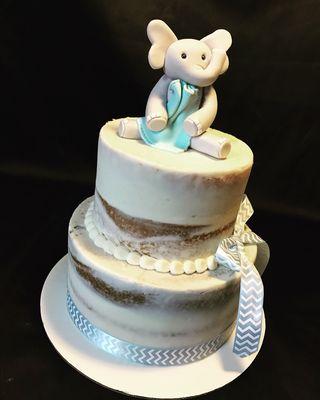 Custom Baby Boy Shower Cake.