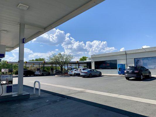 Sonic drive-thru and inside dining