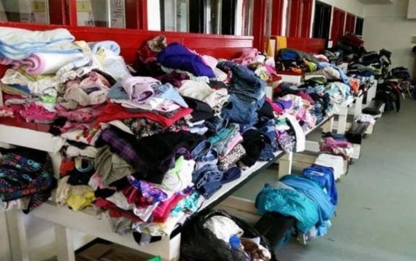 Donated clothing