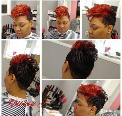 Short style and color.. Tamika J