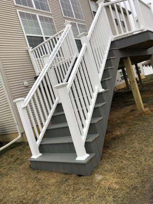 Trex Pebble Gray Deck With Railings