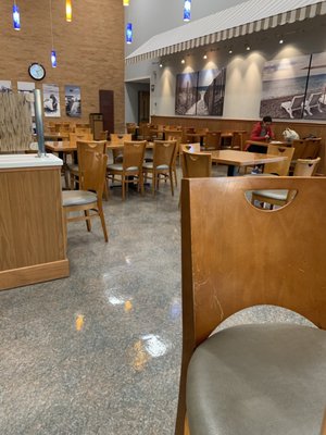 Large seating area across from where you order.