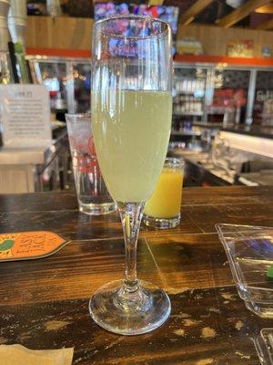 Mimosa at bar