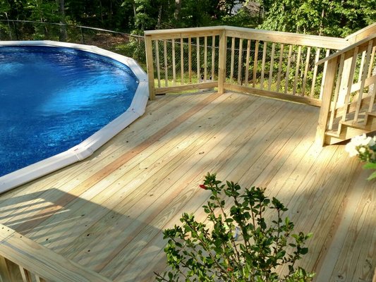 12 x 15 foot pool deck