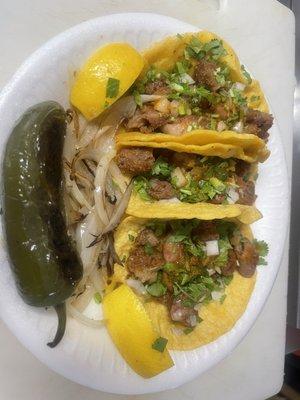 Tripas tacos